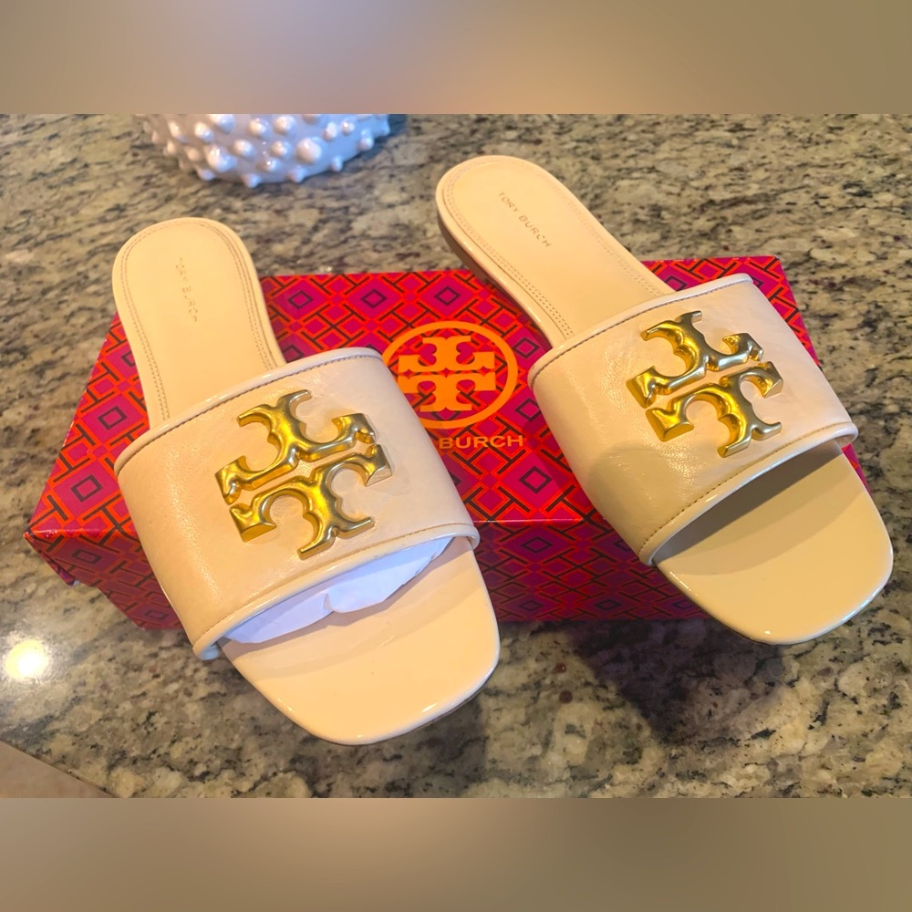 NWB Authentic Tory Burch Eleanor Slide Sandals (NEW)